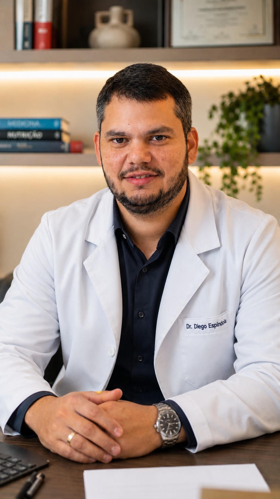 Consulta médica em consultório de cirurgia vascular